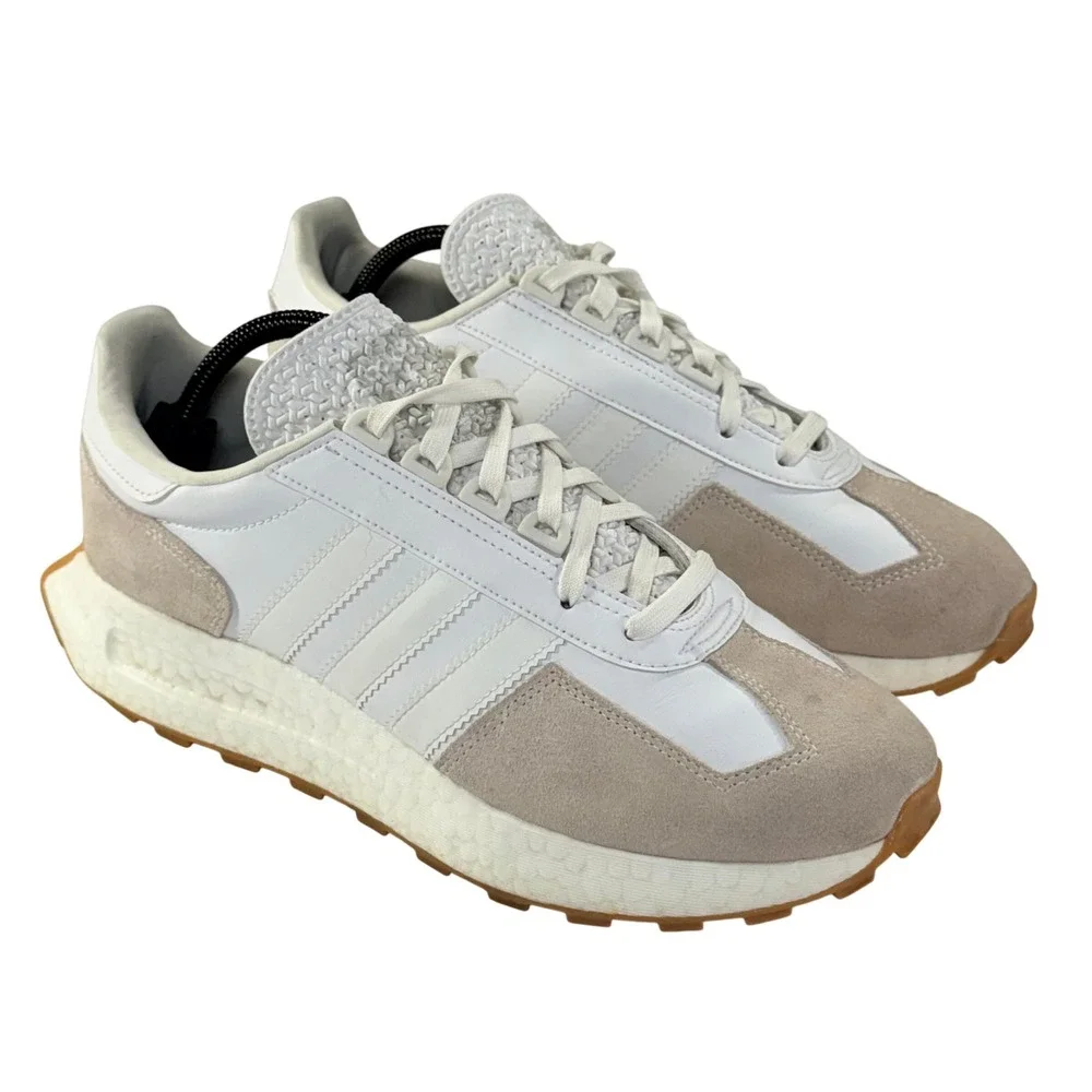 Adidas Retropy E5 Sneakers Mens 10 White Beige Retro Streetwear Athleisure Shoes